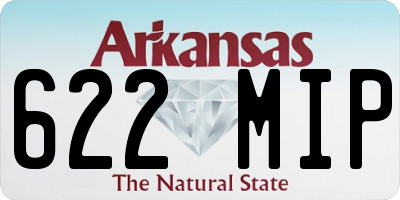 AR license plate 622MIP