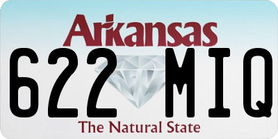 AR license plate 622MIQ