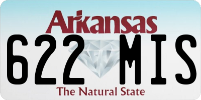 AR license plate 622MIS