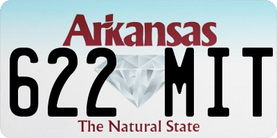AR license plate 622MIT