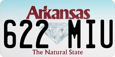 AR license plate 622MIU