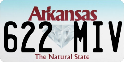 AR license plate 622MIV