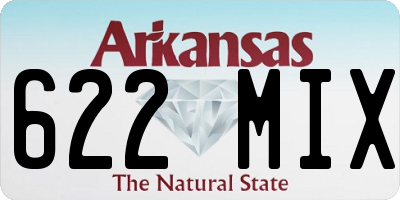 AR license plate 622MIX