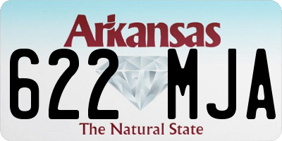 AR license plate 622MJA