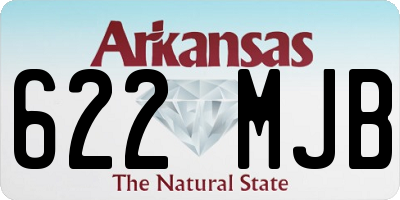 AR license plate 622MJB