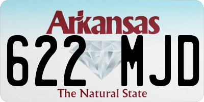 AR license plate 622MJD