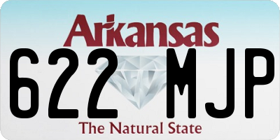 AR license plate 622MJP