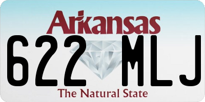 AR license plate 622MLJ