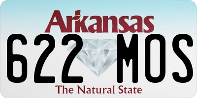 AR license plate 622MOS