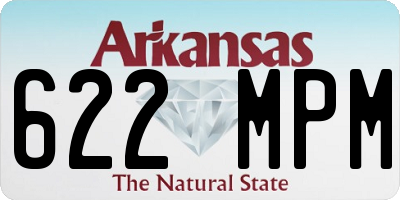 AR license plate 622MPM
