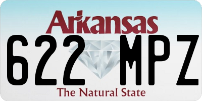 AR license plate 622MPZ
