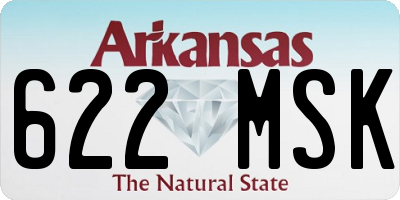 AR license plate 622MSK