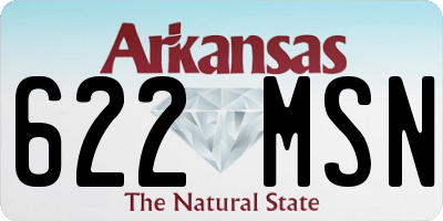 AR license plate 622MSN