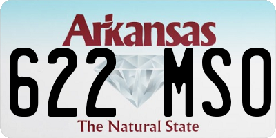 AR license plate 622MSO