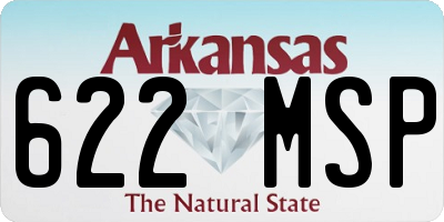 AR license plate 622MSP