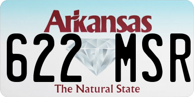 AR license plate 622MSR