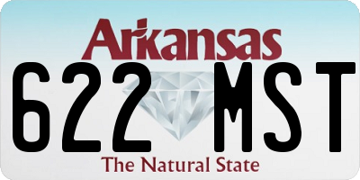 AR license plate 622MST