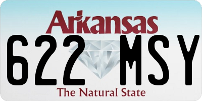 AR license plate 622MSY