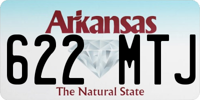 AR license plate 622MTJ
