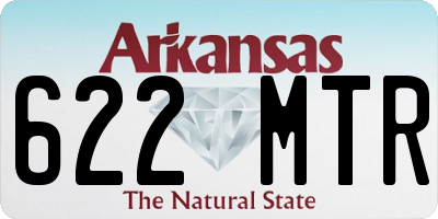 AR license plate 622MTR