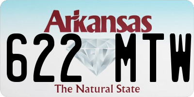 AR license plate 622MTW