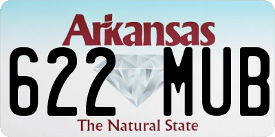 AR license plate 622MUB