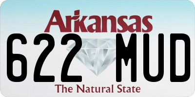 AR license plate 622MUD
