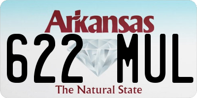 AR license plate 622MUL