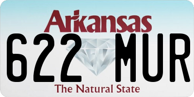 AR license plate 622MUR