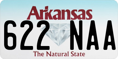AR license plate 622NAA