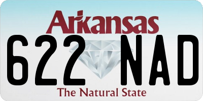 AR license plate 622NAD