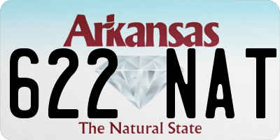 AR license plate 622NAT