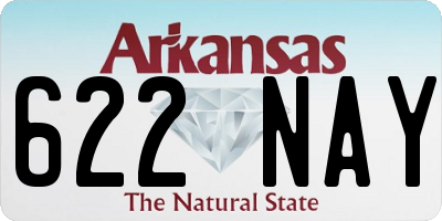 AR license plate 622NAY