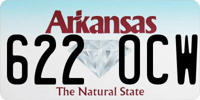AR license plate 622OCW