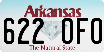 AR license plate 622OFO