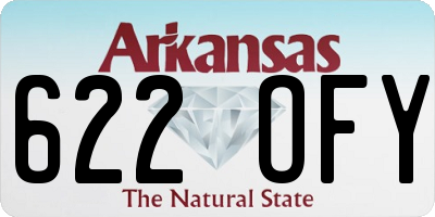 AR license plate 622OFY