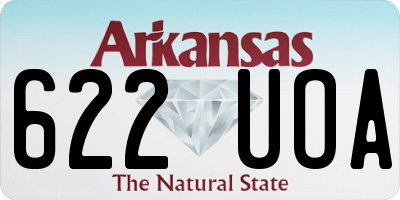 AR license plate 622UOA