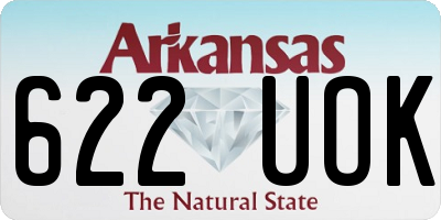 AR license plate 622UOK