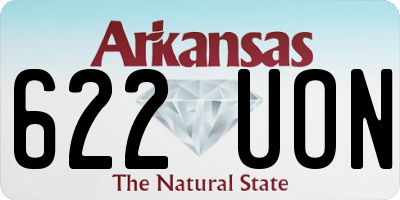 AR license plate 622UON