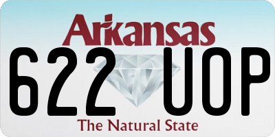 AR license plate 622UOP