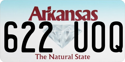 AR license plate 622UOQ
