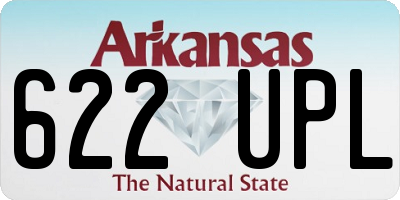 AR license plate 622UPL