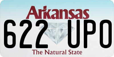 AR license plate 622UPO