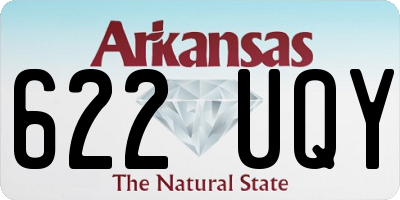 AR license plate 622UQY