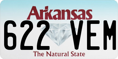 AR license plate 622VEM