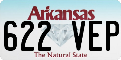 AR license plate 622VEP
