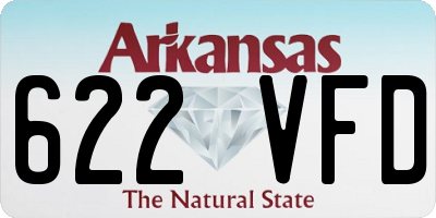 AR license plate 622VFD