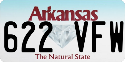 AR license plate 622VFW