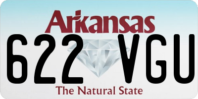 AR license plate 622VGU