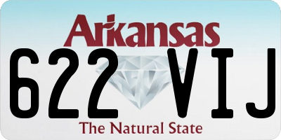 AR license plate 622VIJ